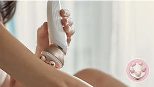 Body massager to relax and for a radiant looking skin