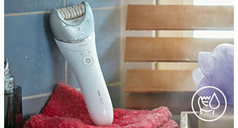 Wet and dry for use in bath or shower