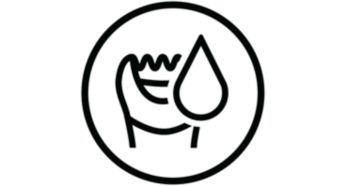 Tecnologia Wet & Dry para usar no banho ou no duche