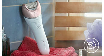 Wet and dry for use in bath or shower