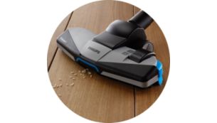 Большое фронтальное отверстие для захвата крупного мусора