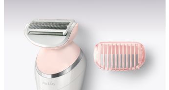 Tête de rasage et sabot de coupe pour un rasage au plus près