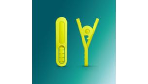 Cable clip included for tangle-free workout