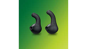 Los auriculares de goma antideslizantes mantienen los auriculares dentro sin importar lo que pase.