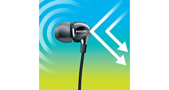 A perfect in-ear seal blocks out external noise