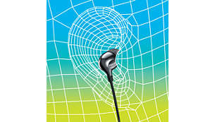 Oval sound tube insert provides an ergonomic comfort fit