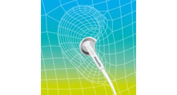 Conçu pour épouser confortablement la forme de l'oreille