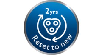 Resetează-ţi aparatul de bărbierit după înlocuirea capetelor de bărbierire
