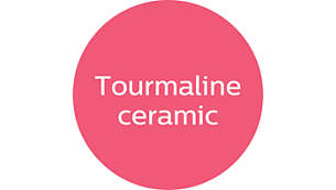 Tourmaline ceramic for ultimate smoothness and shine