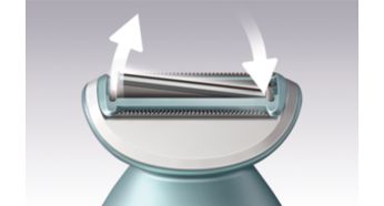 Floating foil provides a closer, more even shave