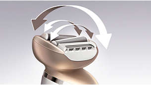 Multiflex head with dual foils for a better shave