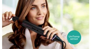 UniTemp sensor for beautifully styled hair with less heat