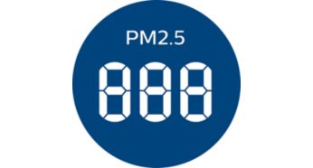 Real-time PM2.5 feedback and 4-colour AQI light