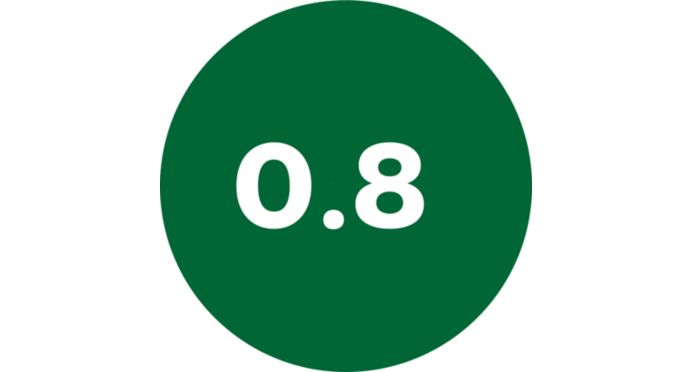 Large 0.8 kg capacity, 20% compacter*