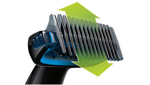 Trim hair in any direction with the 3mm comb
