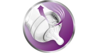 Unique anti-colic valve technology