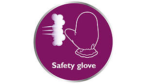 A glove for extra protection while using steam