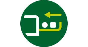 Armazenamento integrado para os discos de moldagem e o cabo de energia