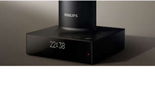 Вторичният дисплей на основата показва идентификатора на повикващия и часовник