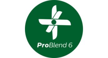 Tecnologia ProBlend 6 para mistura mais fina