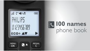 Philips Mira blanc - Téléphone fixe sans fil / DETC pour pro - Orange pro