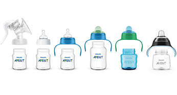 Compatible range from breastfeeding to cup