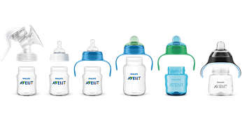 Compatible series for switching from breastfeeding to cup