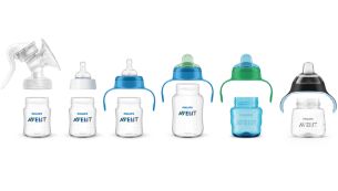 Compatible range from breastfeeding to cup