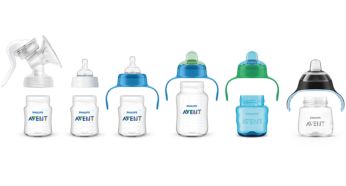 Compatible range from breastfeeding to cup