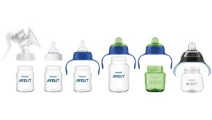 Compatible range from breastfeeding to cup