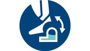 Nhấp vào bật / tắt ngay lập tức hệ thống lau để làm sạch ướt