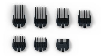 Click-on hair combs for the best clipping results