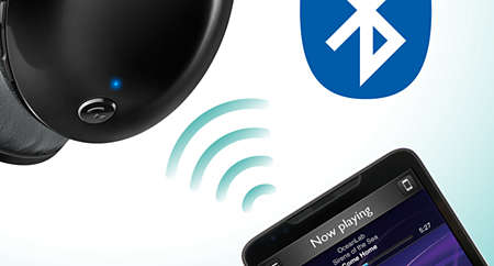 Philips SHB4405BK Flite Ultrlite On-Ear Bluetooth Kopfhörer mit Mikrofon Ultraleicht, 9 Stunden Akku, Fernbedienung schwarz 