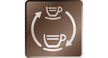Регулируемо налягане при приготвяне на филтърно кафе и еспресо