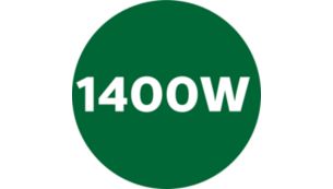 Powerful 1400 watts motor