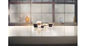 Пять превосходных кофейных напитков на выбор, включая капучино — в вашем распоряжении
