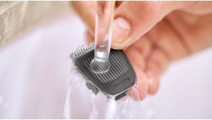 Philips Multigroom Shaver Rinseable attachments for easy cleaning