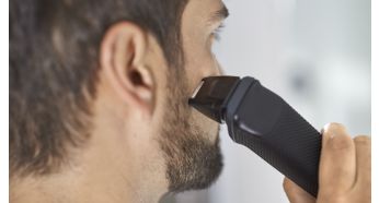 The exact razor aligns the cheek, chin and neck lines
