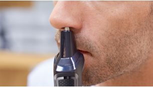 Nose trimmer gently removes unwanted nose and ear hair