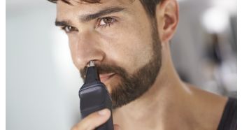 Nose trimmer gently removes unwanted nose and ear hair