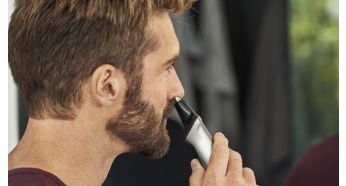 Nose trimmer gently removes unwanted nose and ear hair