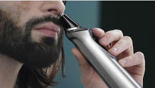 Nose trimmer gently removes unwanted nose and ear hair
