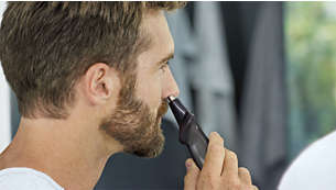 Zastrihávač chĺpkov v nose jemne odstraňuje nežiaduce chĺpky z nosa a uší