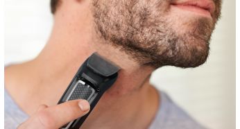 Trimmer edges beard and hair to complete your look