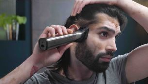 Extra-wide hair trimmer for quick trims, haircuts and fades