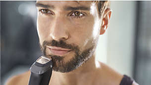 Täpne metallist piirel teravate habemeservade saamiseks
