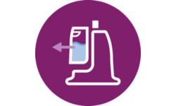 Большой съемный резервуар для удобного наполнения водой в любое время