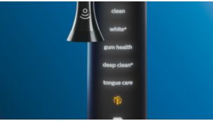 Handle automatically selects optimal mode and intensity*