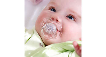 9 out of 10 babies accept our pacifiers*