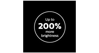 Ottieni una luce più luminosa del 200% per una maggiore visibilità